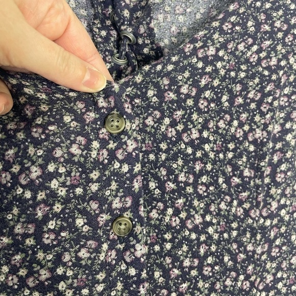 American Eagle open lace up back mini floral dress - Picture 3 of 11